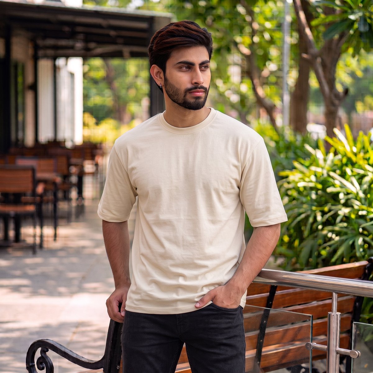 Cream Beige T-Shirt